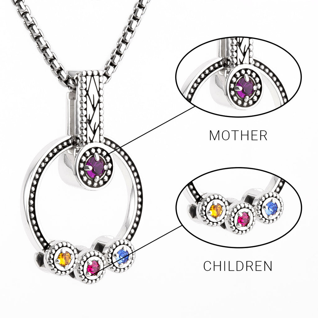 MOTHERS BIRTHSTONE NECKLACE