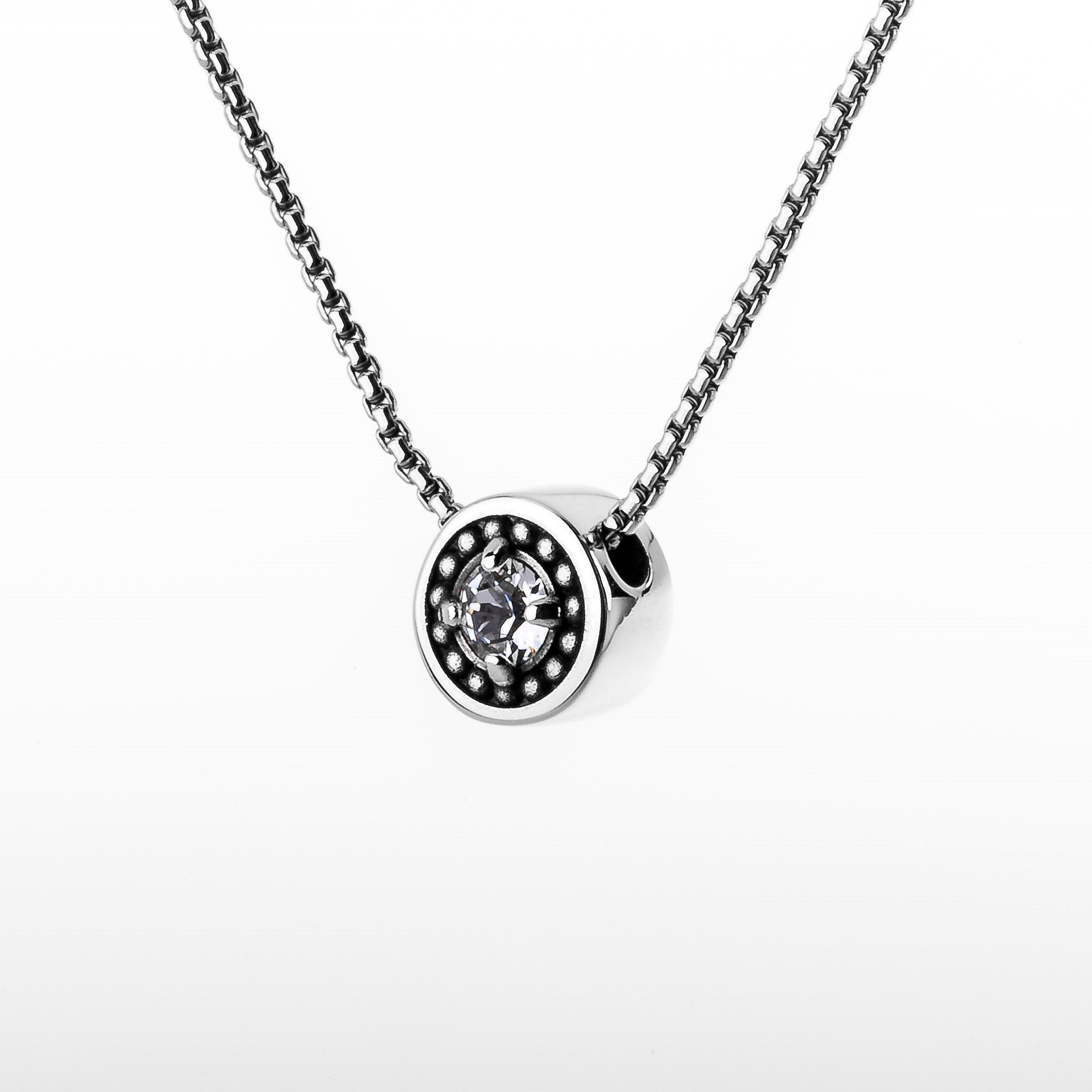 April Birthstone Necklace - The Generations "Petite"