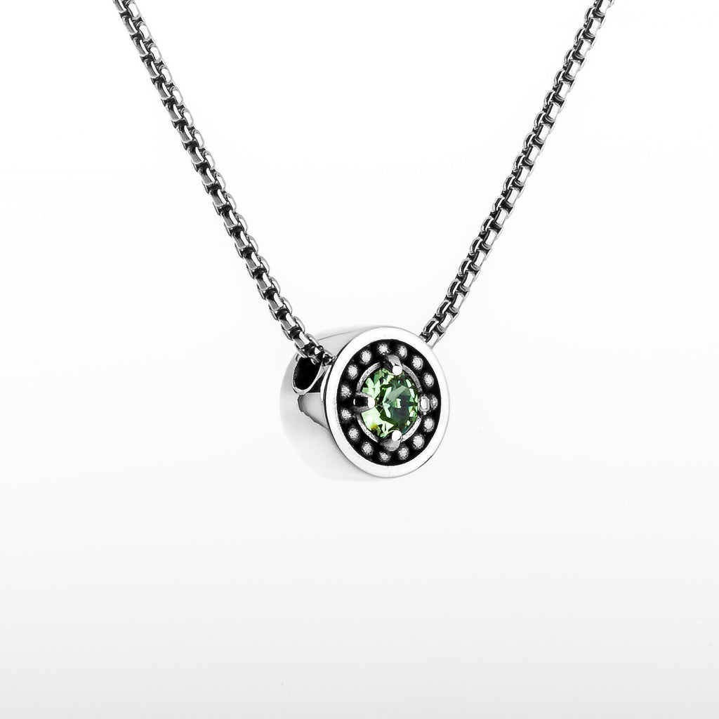 August Birthstone Necklace - The Generations "Petite"