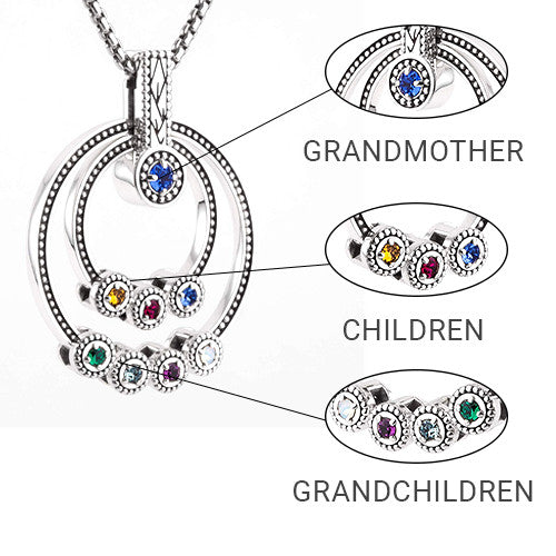 GRANDMOTHERS BIRTHSTONE NECKLACE – Generations of Love