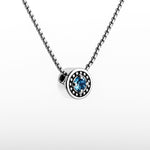 March Birthstone Necklace - The Generations "Petite"